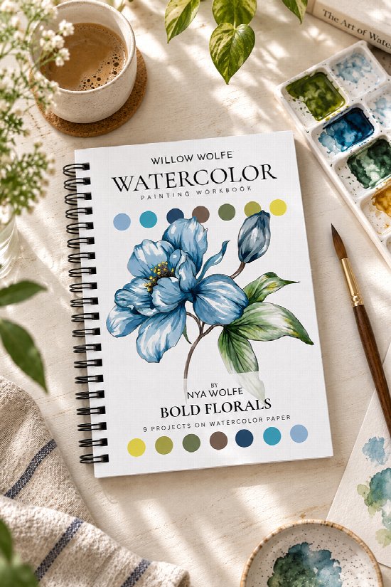 Bold Florals Watercolour Workbook